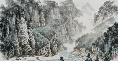 陈有杰2009年山水画作书法精选