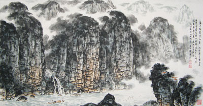 陈有杰2009年山水画作书法精选